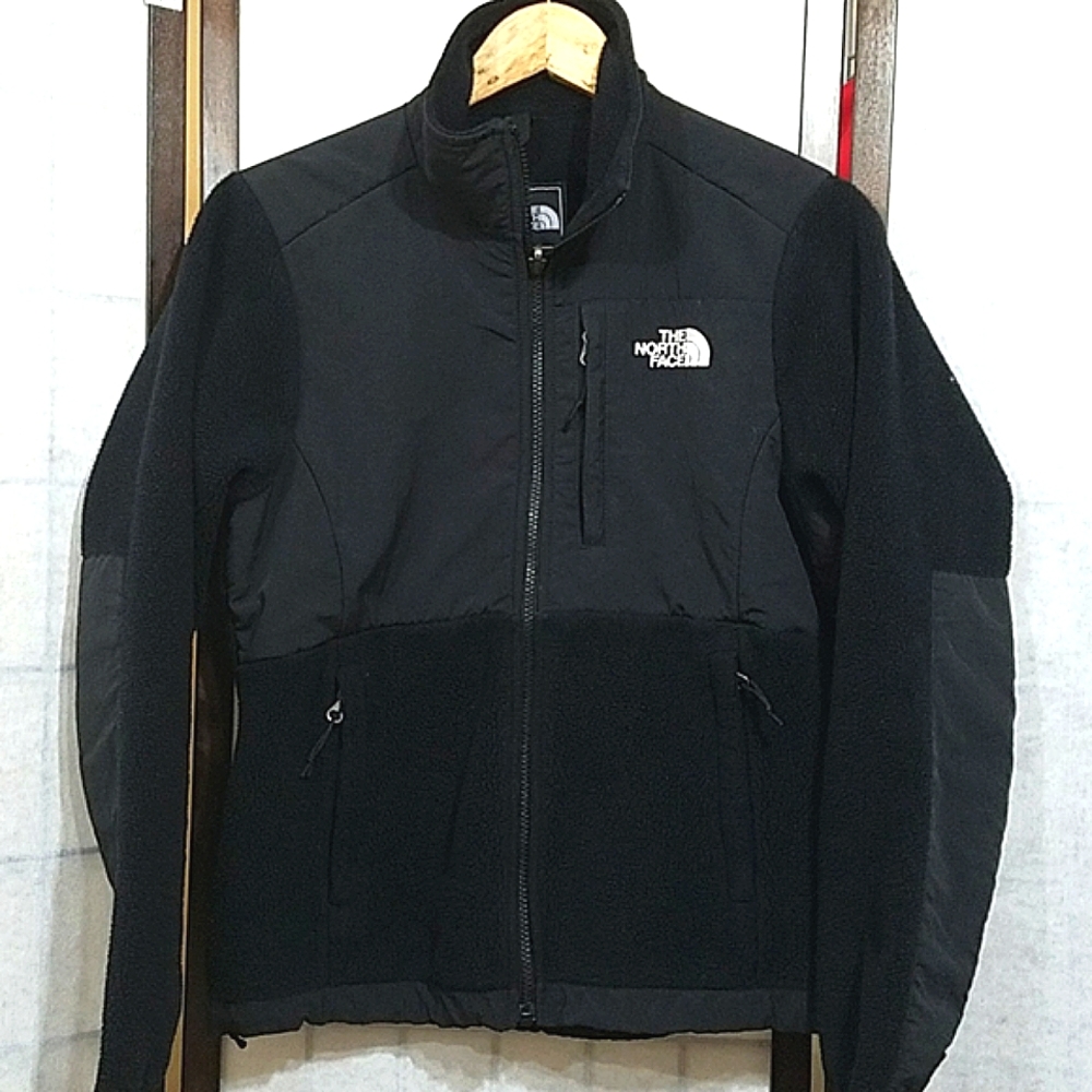 North face black fleece zip up jacket S - Picture 1 of 7